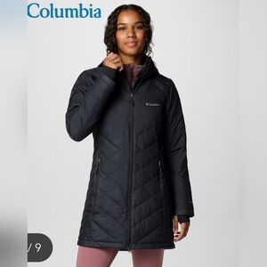 Columbia Women's Black Long Jacket with Omni-Heat